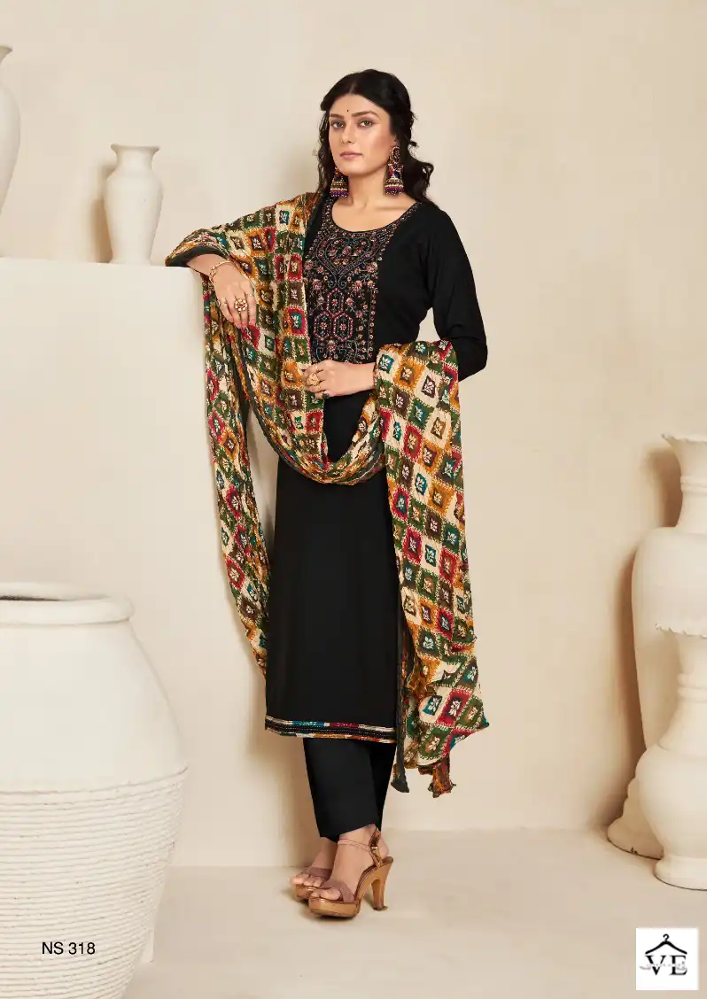 Levisha Nivisha Vol 5 Pure Rayon Slub Wholesale Salwar Suit Catalog — Wholesale Salwar Suits, Levisha wholesale from Surat - Gallery Image 4