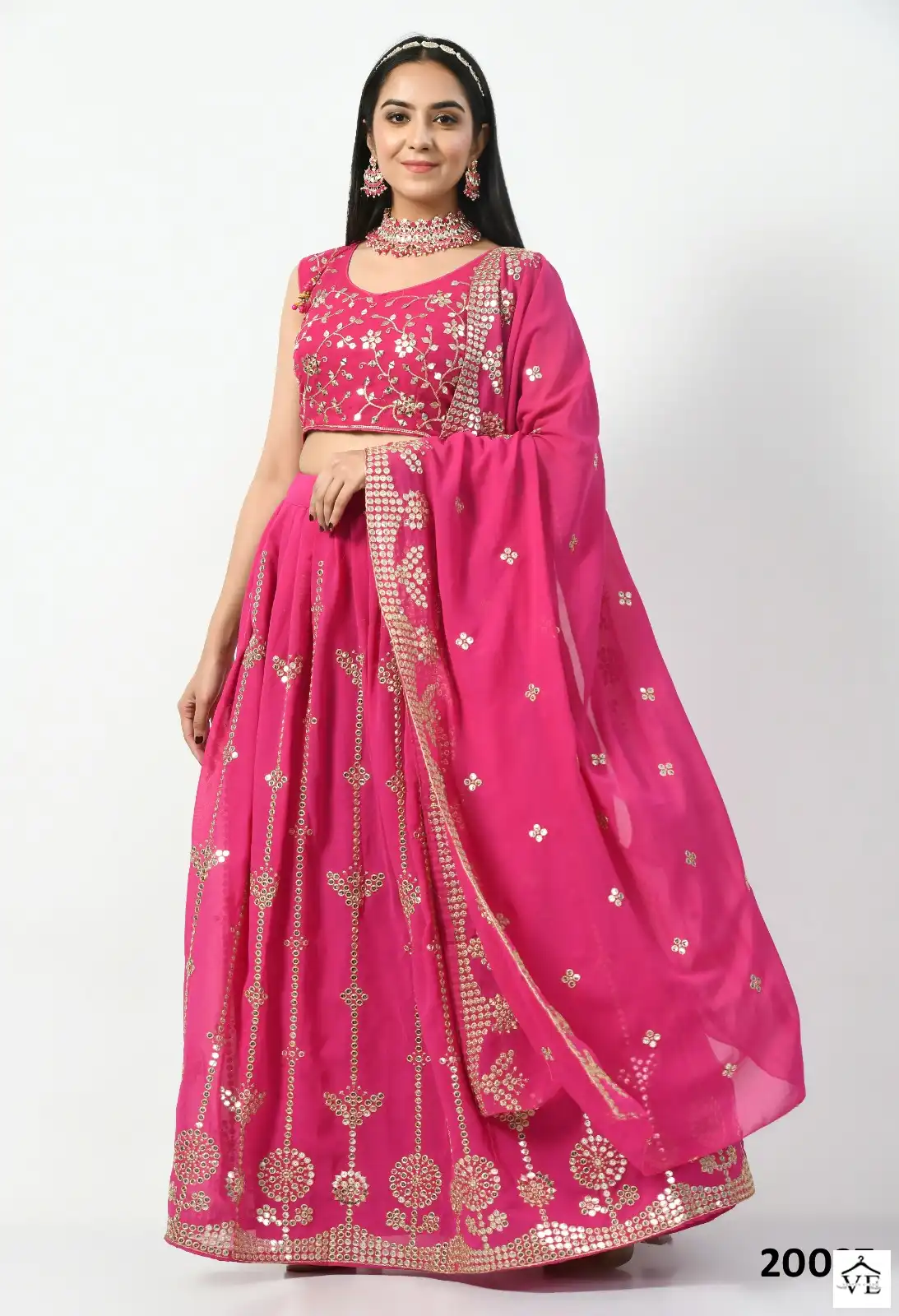Biva Niyati Georgette Wholesale Lehenga Catalog — Wholesale Lehenga, MPA wholesale from Surat - Gallery Image 4