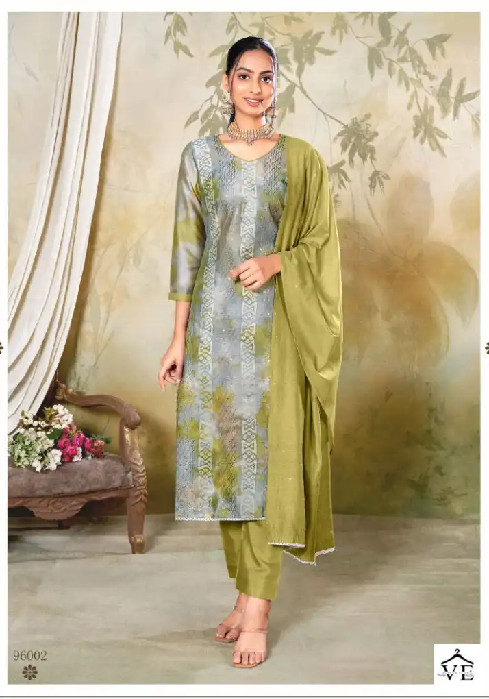 Vishnu Impex Niyati Gadwal Silk Wholesale Salwar Suit Catalog — Wholesale Salwar Suits, MPA wholesale from Surat - Gallery Image 3