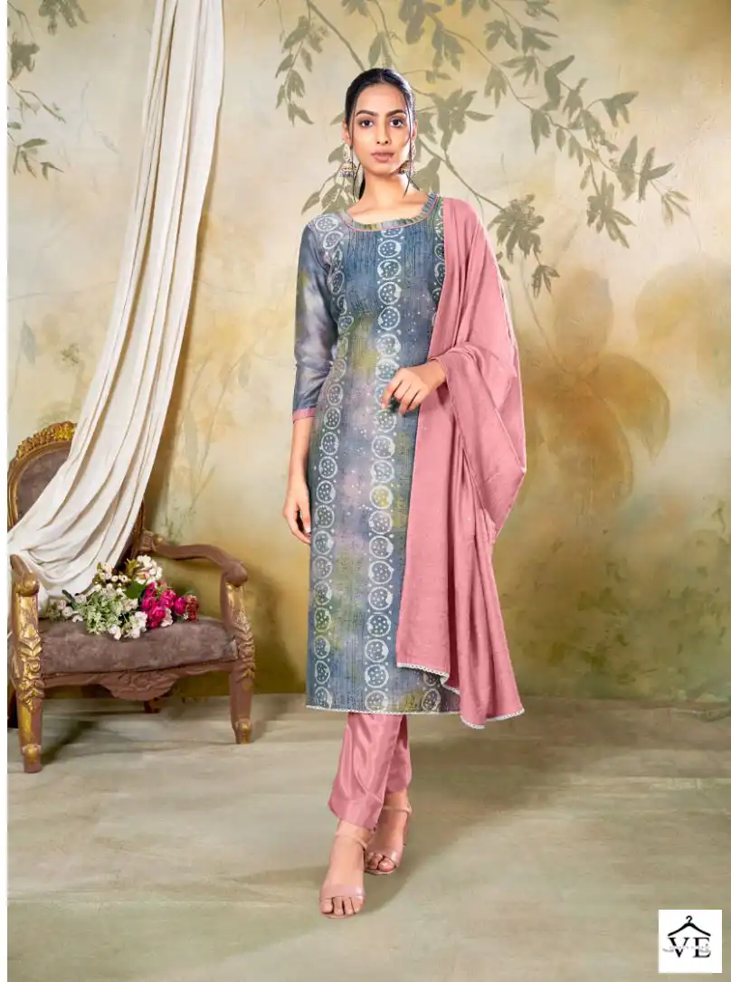 Vishnu Impex Niyati Gadwal Silk Wholesale Salwar Suit Catalog — Wholesale Salwar Suits, MPA wholesale from Surat - Gallery Image 4