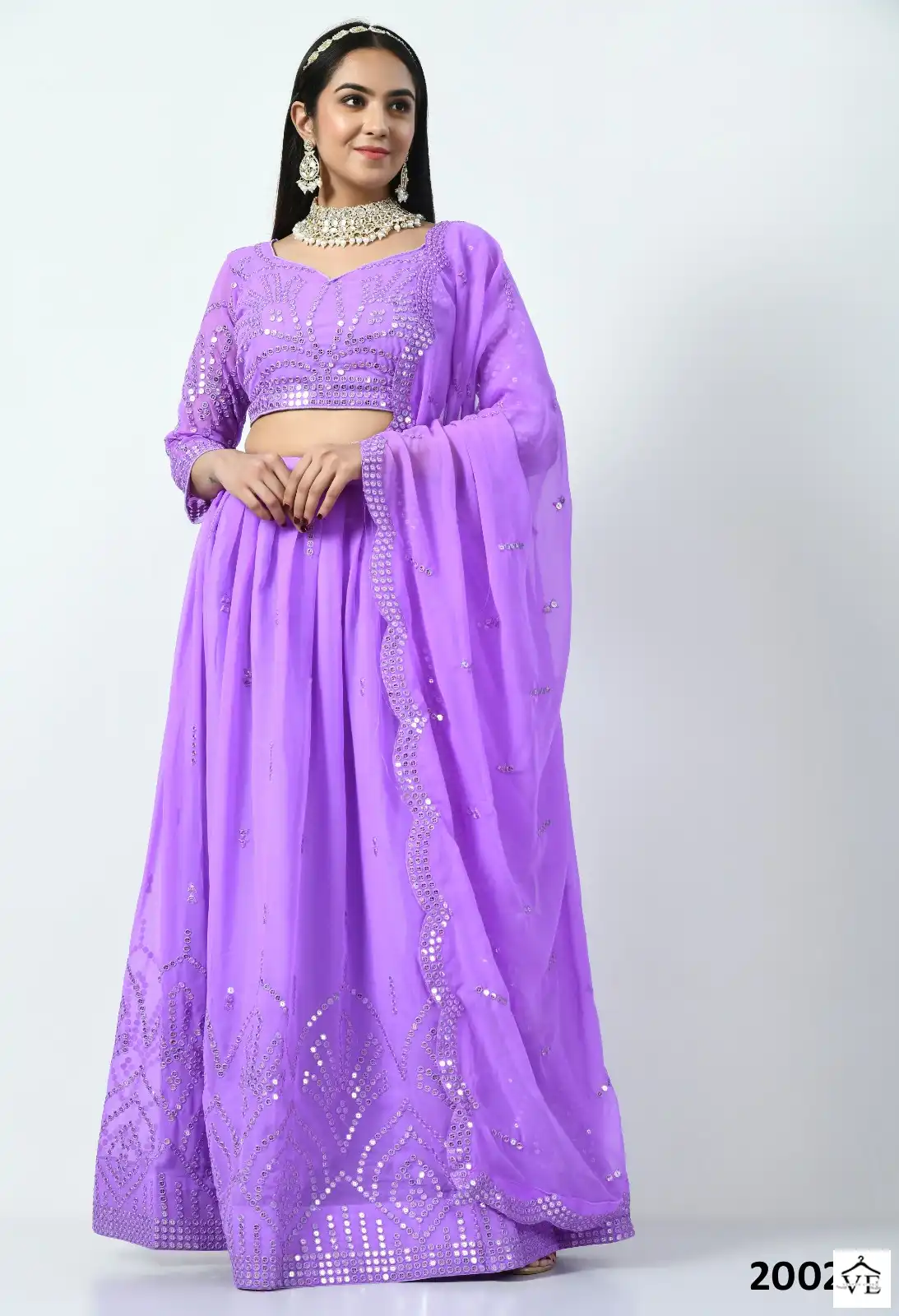 Biva Niyati Georgette Wholesale Lehenga Catalog — Wholesale Lehenga, MPA wholesale from Surat - Gallery Image 2