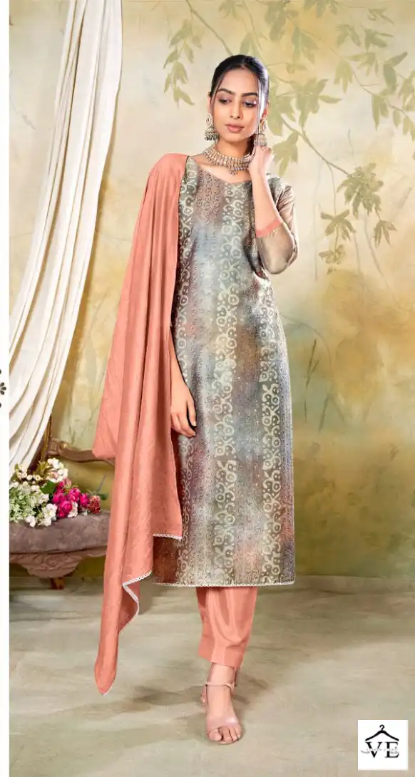 Vishnu Impex Niyati Gadwal Silk Wholesale Salwar Suit Catalog — Wholesale Salwar Suits, MPA wholesale from Surat - Gallery Image 5