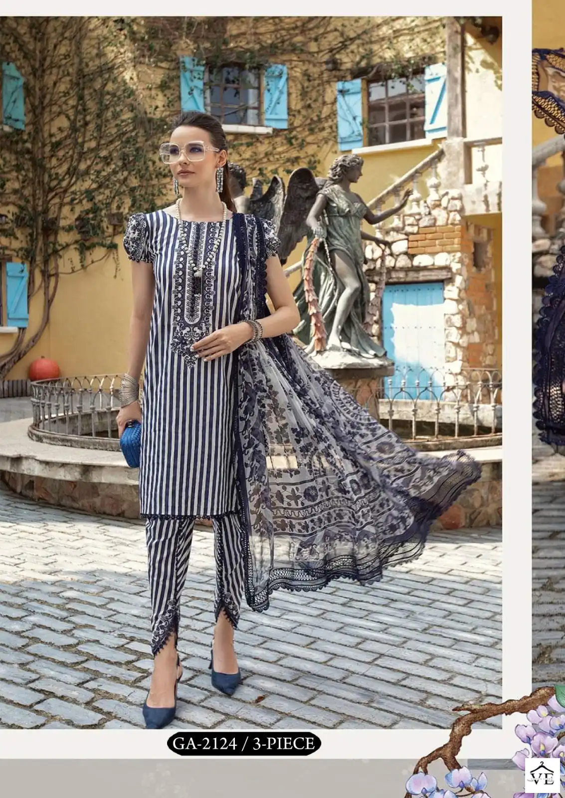 Gull Aahmed Noorain Cotton Wholesale Pakistani Salwar Suit Catalog — Wholesale Salwar Suits, MPA wholesale from Surat — view 9