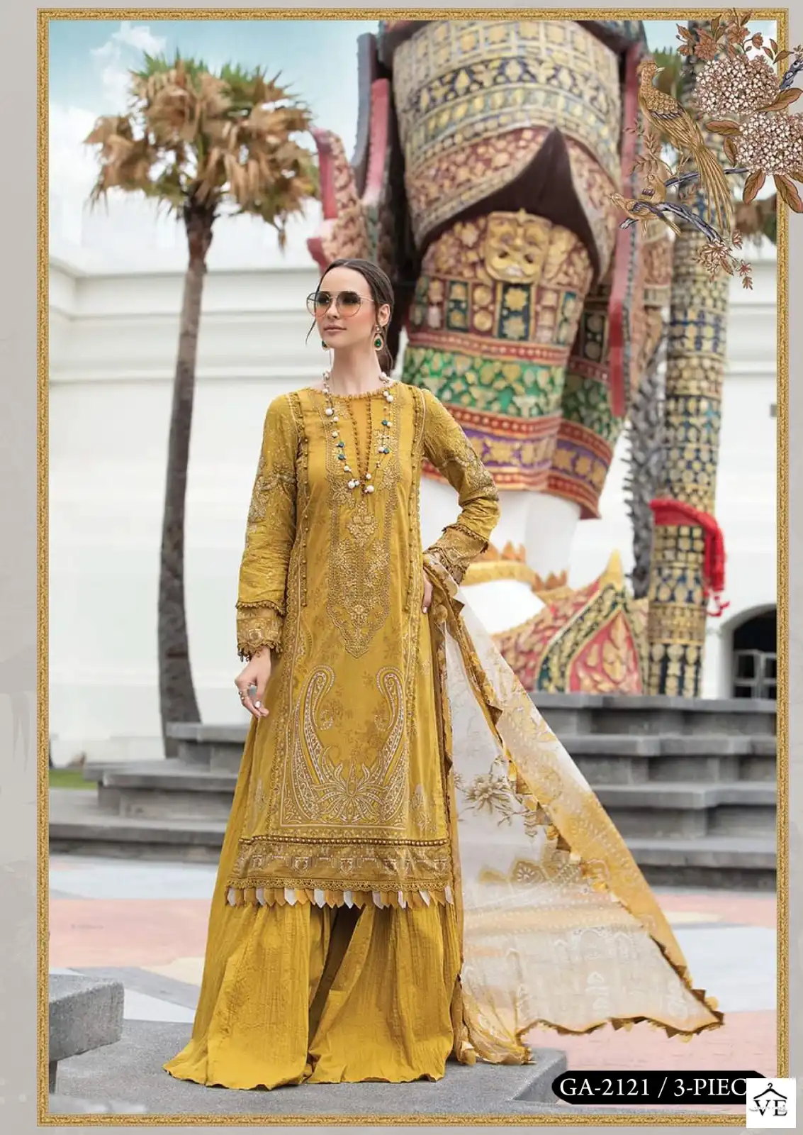 Gull Aahmed Noorain Heavy Cotton Wholesale Pakistani Salwar Suit Catalog — Wholesale Salwar Suits, MPA wholesale from Surat - Gallery Image 6