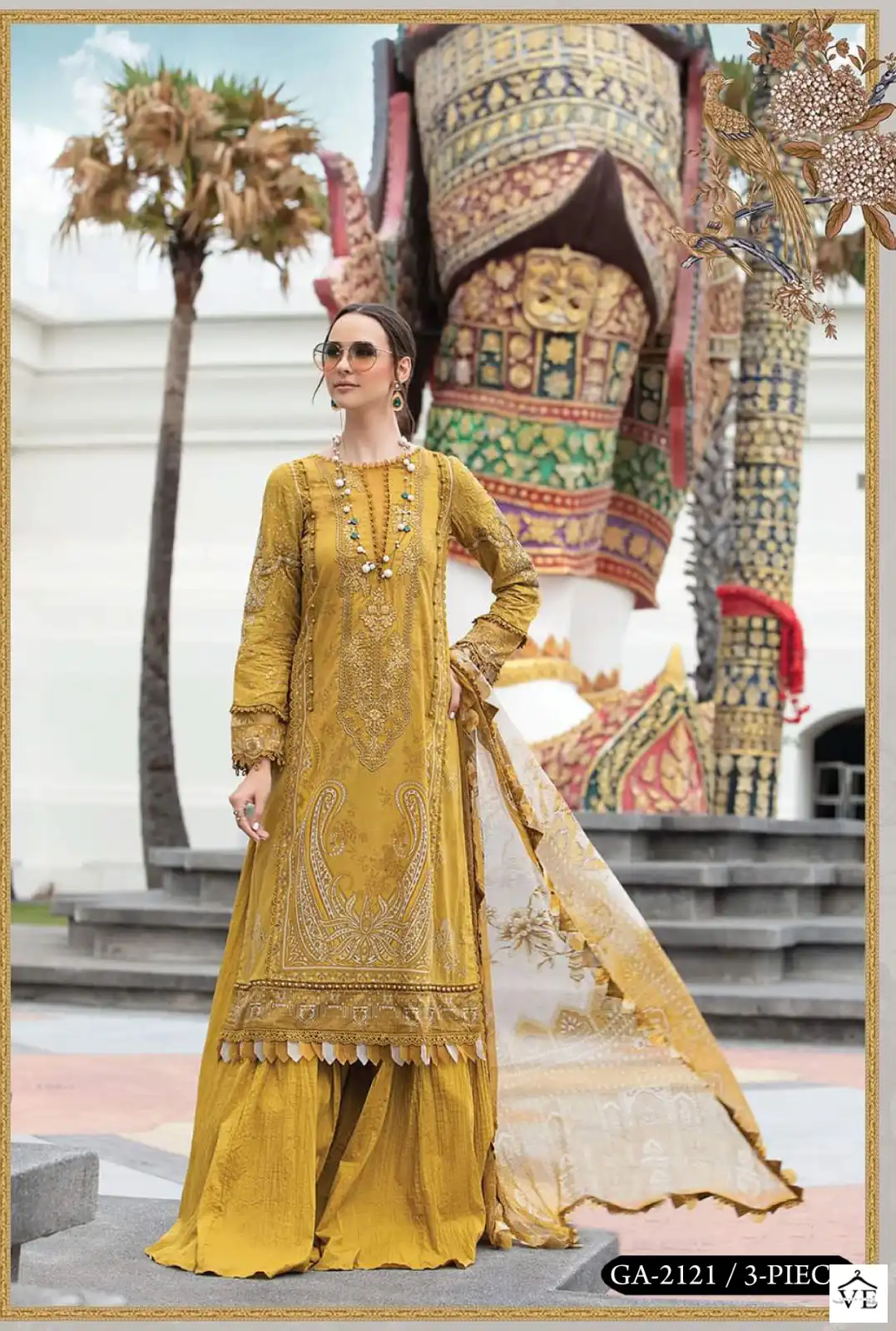 Gull Aahmed Noorain Cotton Wholesale Pakistani Salwar Suit Catalog — Wholesale Salwar Suits, MPA wholesale from Surat — view 4