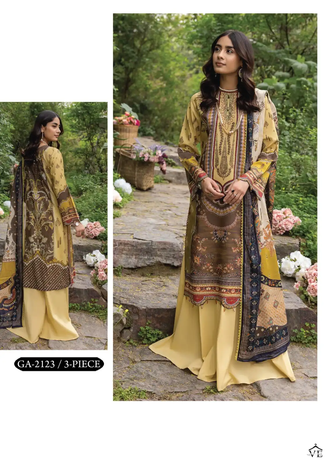 Gull Aahmed Noorain Heavy Cotton Wholesale Pakistani Salwar Suit Catalog — Wholesale Salwar Suits, MPA wholesale from Surat - Gallery Image 2