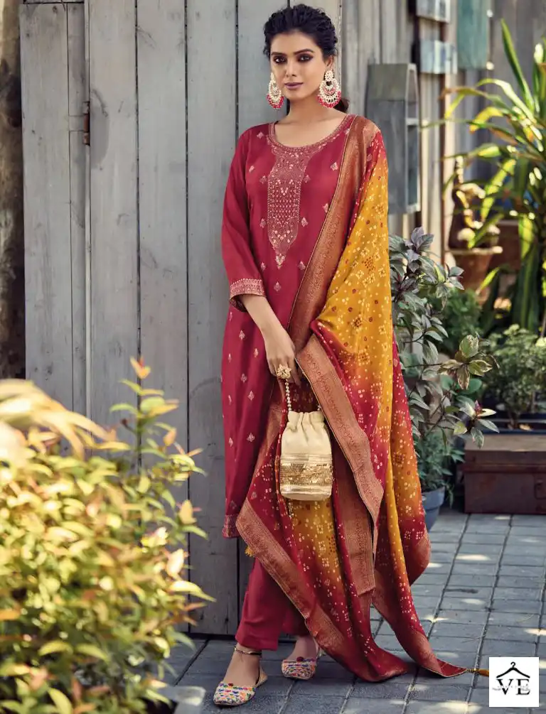 Rama Fashions Nooreh Premium Viscose Silk Wholesale Designer Salwar Suit Catalog — Wholesale Salwar Suits, MPA wholesale from Surat — view 1