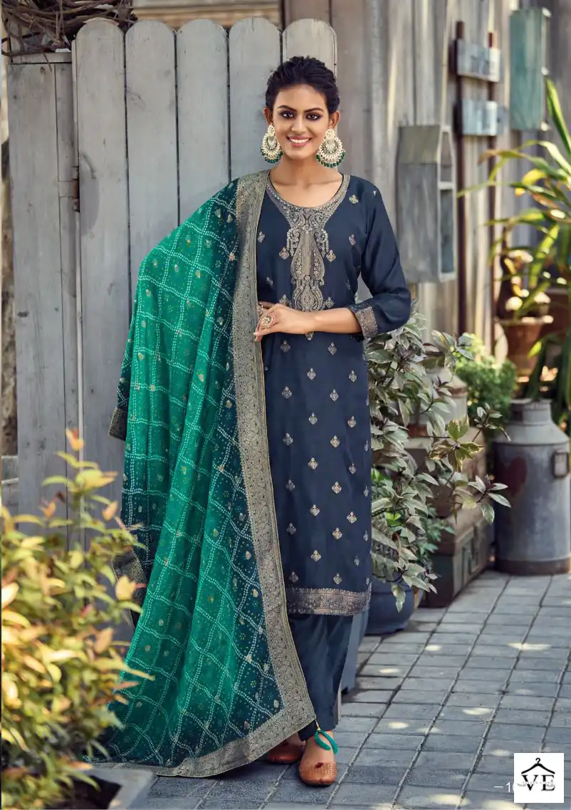 Rama Fashions Nooreh Premium Viscose Silk Wholesale Designer Salwar Suit Catalog — Wholesale Salwar Suits, MPA wholesale from Surat - Gallery Image 5