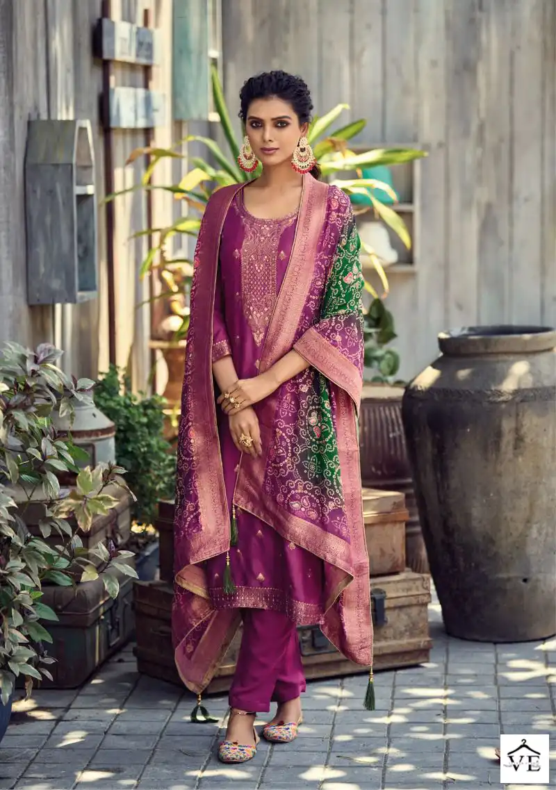 Rama Fashions Nooreh Premium Viscose Silk Wholesale Designer Salwar Suit Catalog — Wholesale Salwar Suits, MPA wholesale from Surat - Gallery Image 6