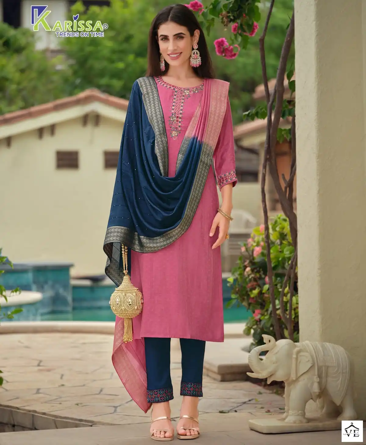 Karissa Nora Premium Pure Fancy Viscose Silk Wholesale Readymade Suits Catalog