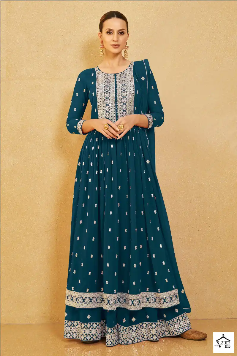 Aashirwad Nura Georgette Wholesale Designer Readymade Salwar Suit Catalog — Wholesale Salwar Suits, Aashirwad Creation wholesale from Surat - Gallery Image 2