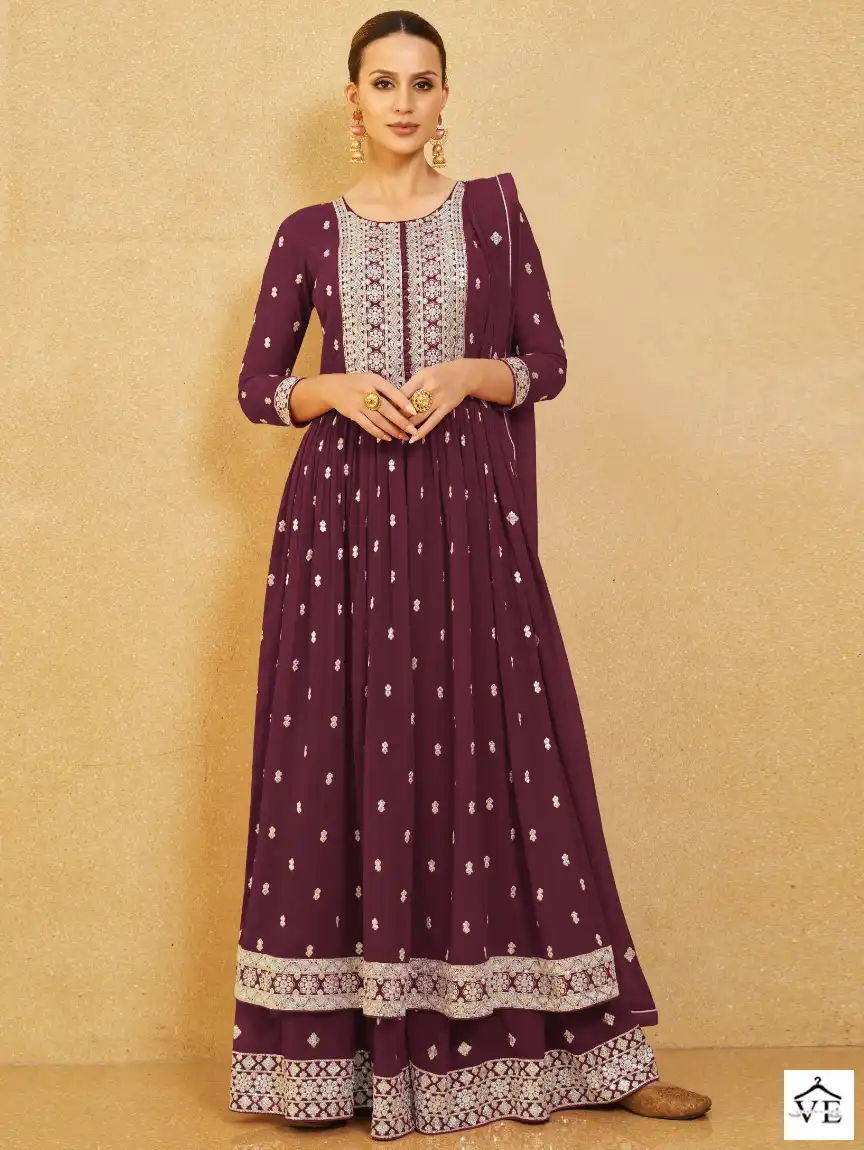 Aashirwad Nura Georgette Wholesale Designer Readymade Salwar Suit Catalog — Wholesale Salwar Suits, Aashirwad Creation wholesale from Surat — view 1