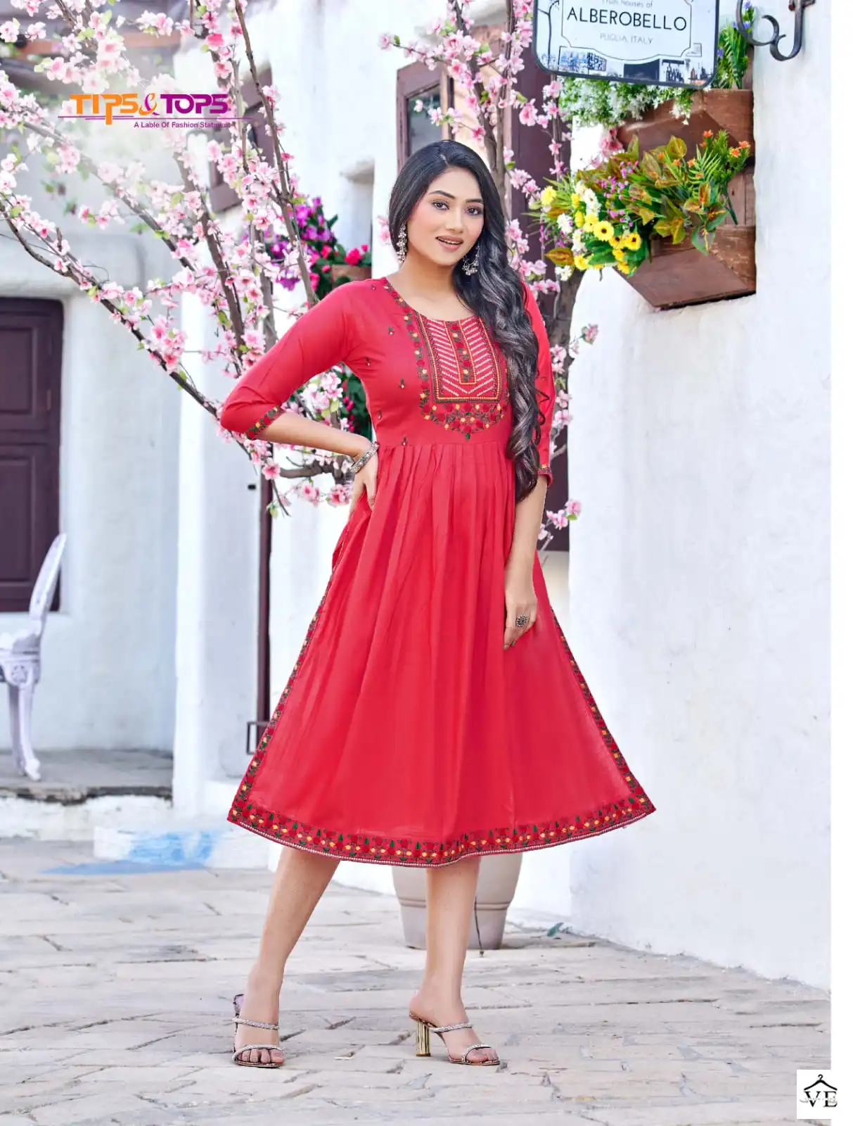 Tips & Tops Nyra Heavy Rayon Slub Wholesale Kurti Catalog — Wholesale Kurtis, MPA wholesale from Surat - Gallery Image 3