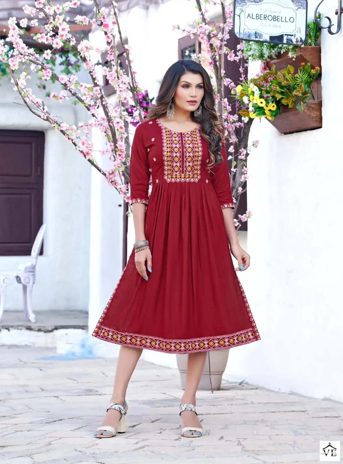 Tips & Tops Nyra Heavy Rayon Slub Wholesale Kurti Catalog — Wholesale Kurtis, MPA wholesale from Surat - Gallery Image 5