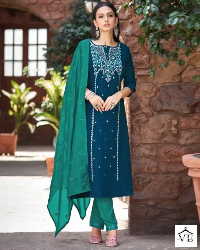 Kalaroop Nitara Cryon Heavy Viscose Wholesale Readymade Salwar Suit Catalog Catalog — Wholesale Salwar Suits, MPA wholesale from Surat — view 1