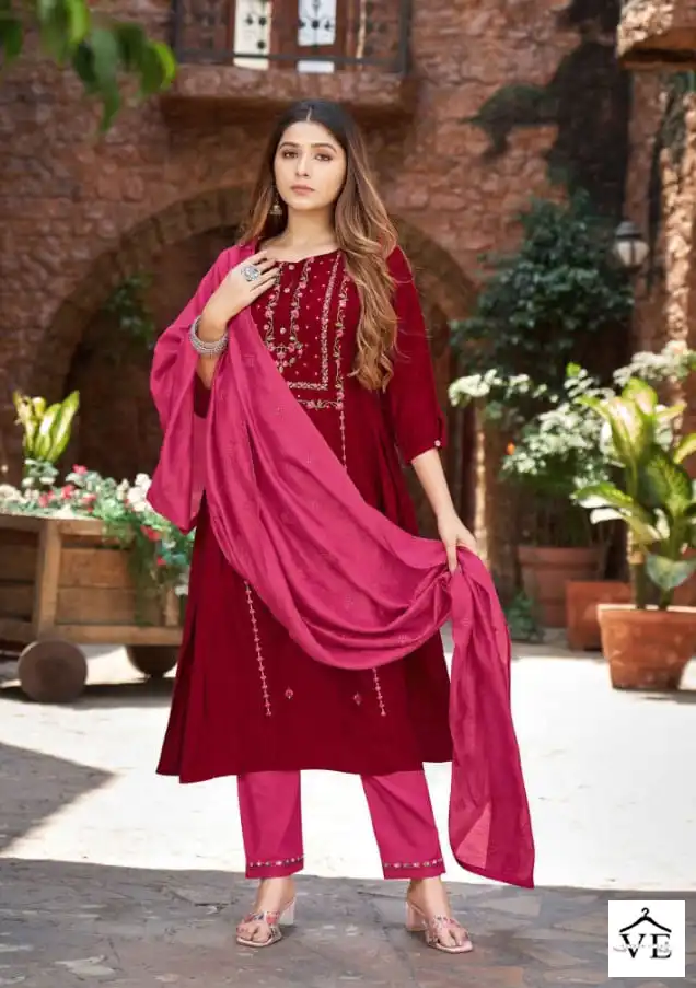 Kalaroop Nitara Cryon Heavy Viscose Wholesale Readymade Salwar Suit Catalog Catalog — Wholesale Salwar Suits, MPA wholesale from Surat - Gallery Image 2