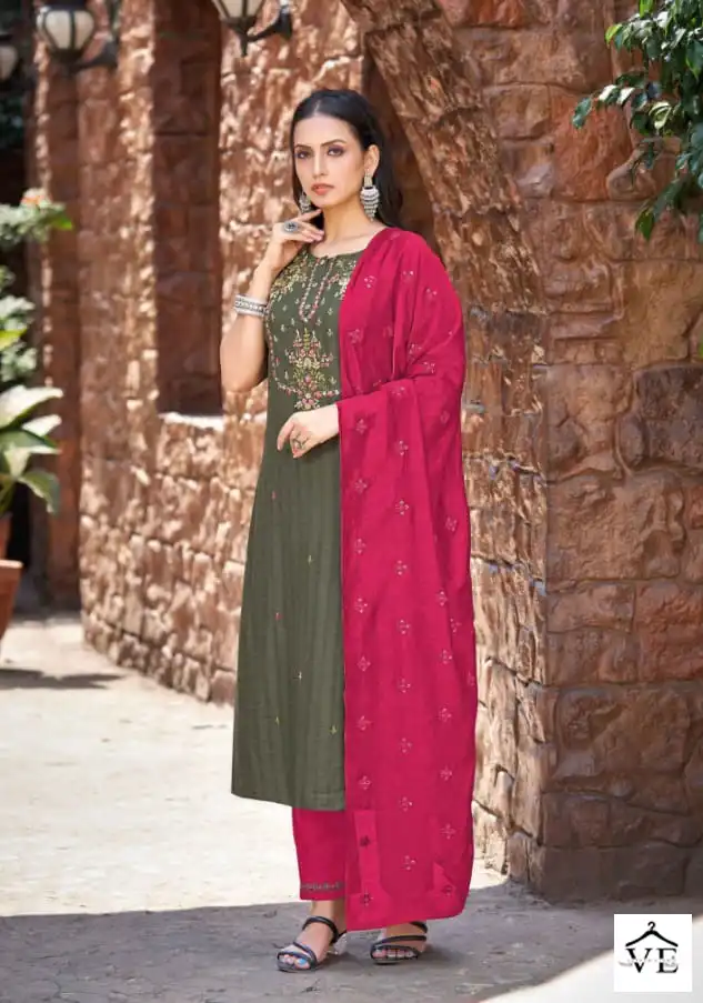Kalaroop Nitara Cryon Heavy Viscose Wholesale Readymade Salwar Suit Catalog Catalog — Wholesale Salwar Suits, MPA wholesale from Surat - Gallery Image 3