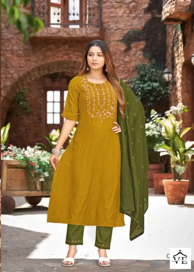 Kalaroop Nitara Cryon Heavy Viscose Wholesale Readymade Salwar Suit Catalog Catalog — Wholesale Salwar Suits, MPA wholesale from Surat - Gallery Image 4
