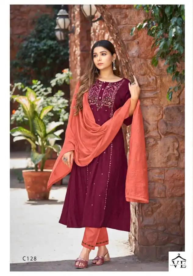 Kalaroop Nitara Cryon Heavy Viscose Wholesale Readymade Salwar Suit Catalog Catalog — Wholesale Salwar Suits, MPA wholesale from Surat - Gallery Image 5