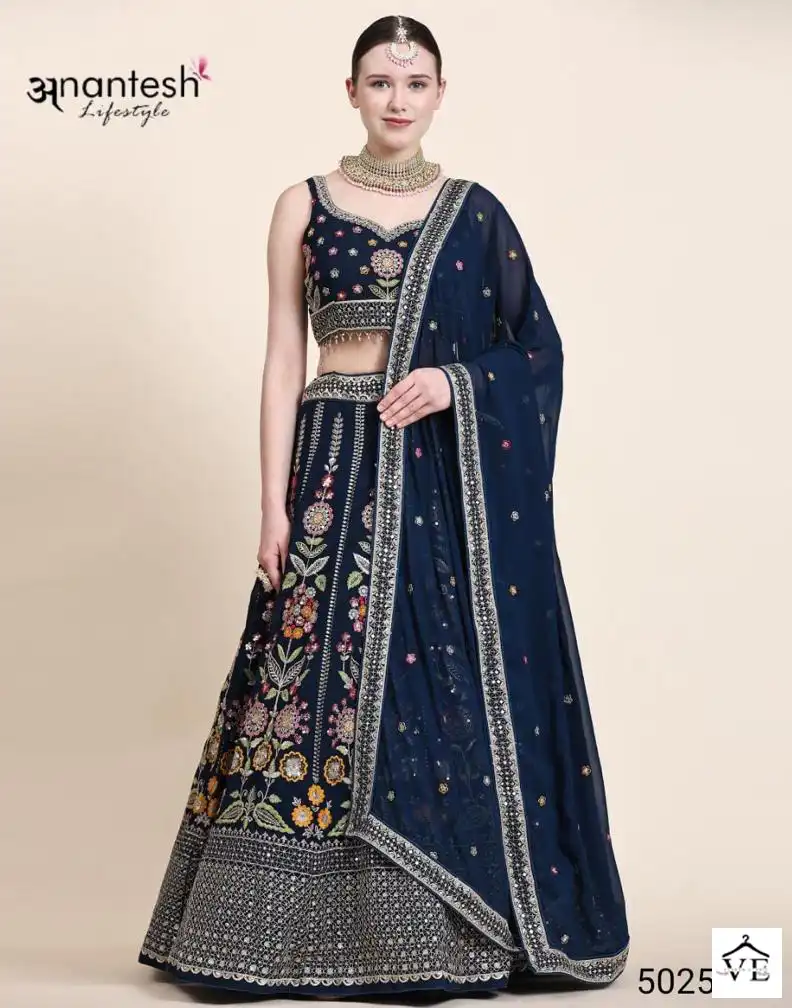 Anantesh Occasions Vol 6-5025 Premium Georgette Wholesale Lehenga Choli — Wholesale Lehenga, MPA wholesale from Surat - Gallery Image 6