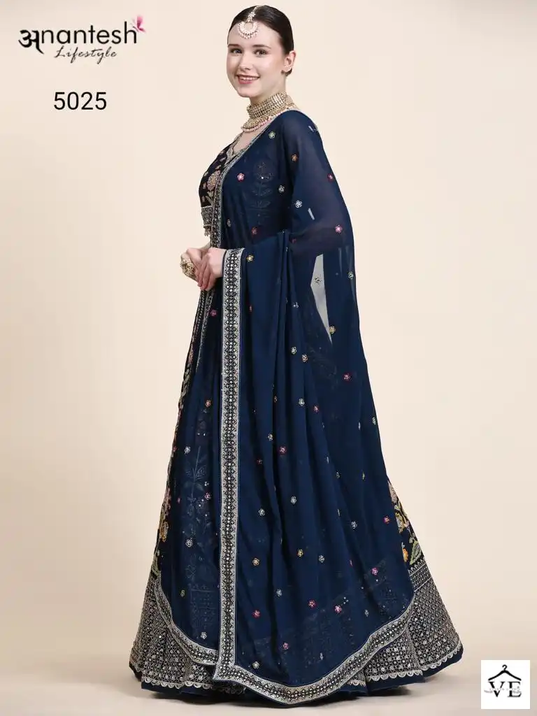Anantesh Occasions Vol 6-5025 Premium Georgette Wholesale Lehenga Choli — Wholesale Lehenga, MPA wholesale from Surat — view 8