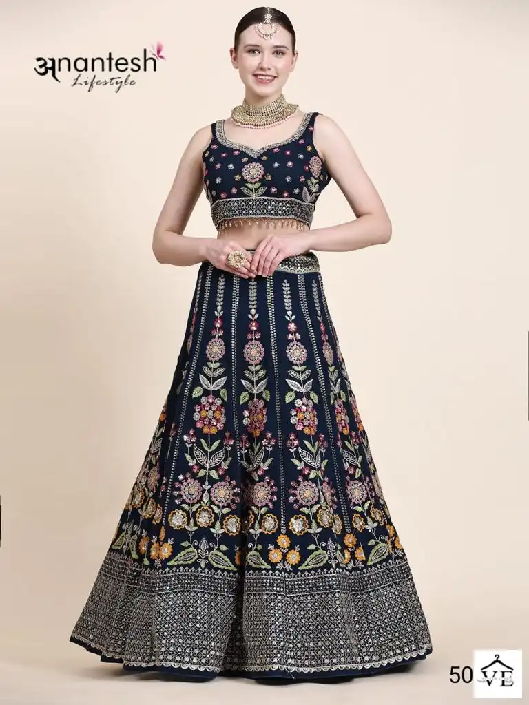 Anantesh Occasions Vol 6-5025 Premium Georgette Wholesale Lehenga Choli — Wholesale Lehenga, MPA wholesale from Surat - Gallery Image 2