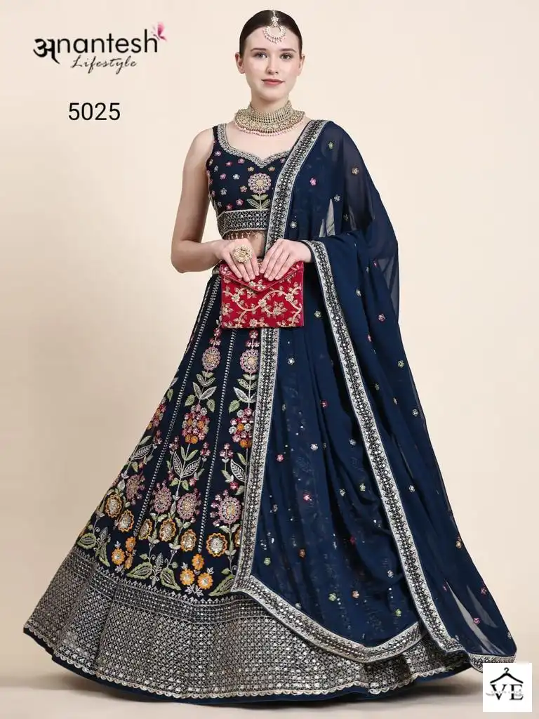 Anantesh Occasions Vol 6-5025 Premium Georgette Wholesale Lehenga Choli — Wholesale Lehenga, MPA wholesale from Surat — view 1