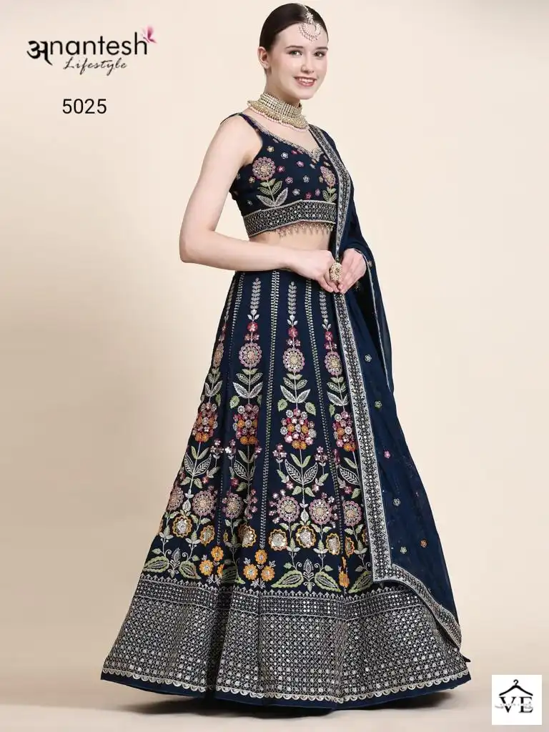 Anantesh Occasions Vol 6-5025 Premium Georgette Wholesale Lehenga Choli — Wholesale Lehenga, MPA wholesale from Surat - Gallery Image 3