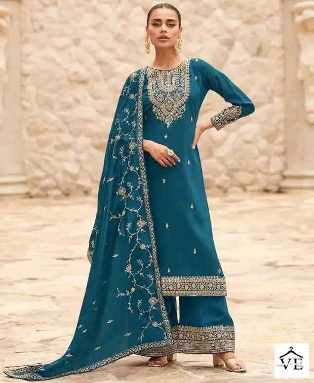 Aashirwad Ogaan Premium Silk Wholesale Designer Salwar Suit Catalog — Wholesale Salwar Suits, Aashirwad Creation wholesale from Surat — view 1