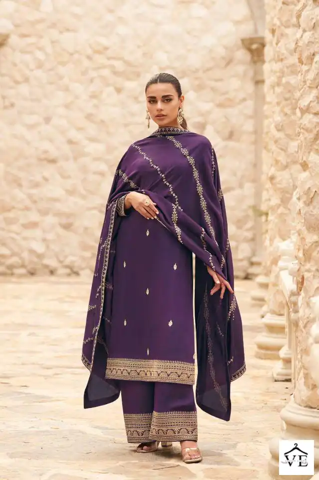 Aashirwad Ogaan Premium Silk Wholesale Designer Salwar Suit Catalog — Wholesale Salwar Suits, Aashirwad Creation wholesale from Surat - Gallery Image 4