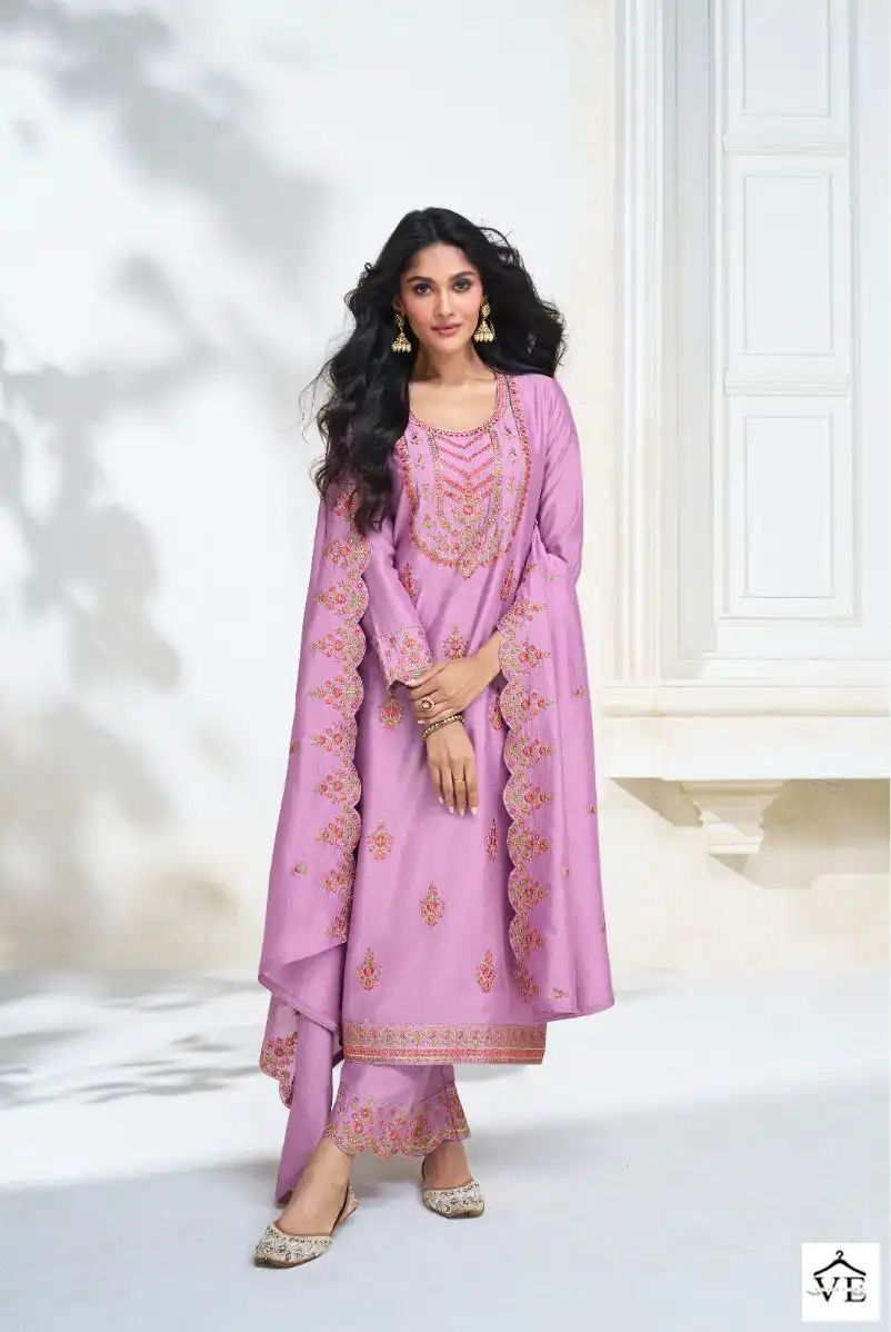 Aashirwad Olive 9723-9727 Premium Silk Wholesale Designer Wedding Salwar Suit Catalog — Wholesale Salwar Suits, Aashirwad Creation wholesale from Surat - Gallery Image 4