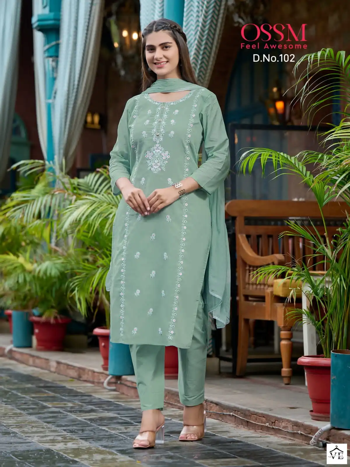 Ossm Olivia Cotton Wholesale Designer Readymade Salwar Suit Catalog — Wholesale Salwar Suits, MPA wholesale from Surat - Gallery Image 2