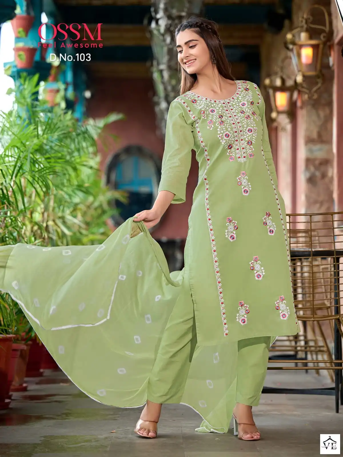 Ossm Olivia Cotton Wholesale Designer Readymade Salwar Suit Catalog — Wholesale Salwar Suits, MPA wholesale from Surat - Gallery Image 3