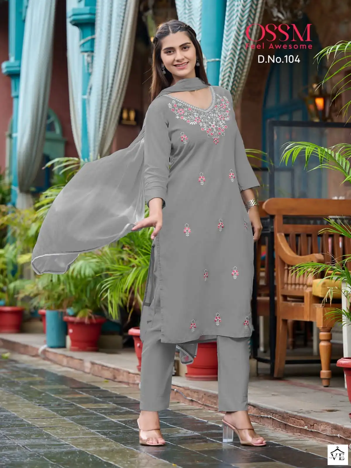 Ossm Olivia Cotton Wholesale Designer Readymade Salwar Suit Catalog — Wholesale Salwar Suits, MPA wholesale from Surat - Gallery Image 4