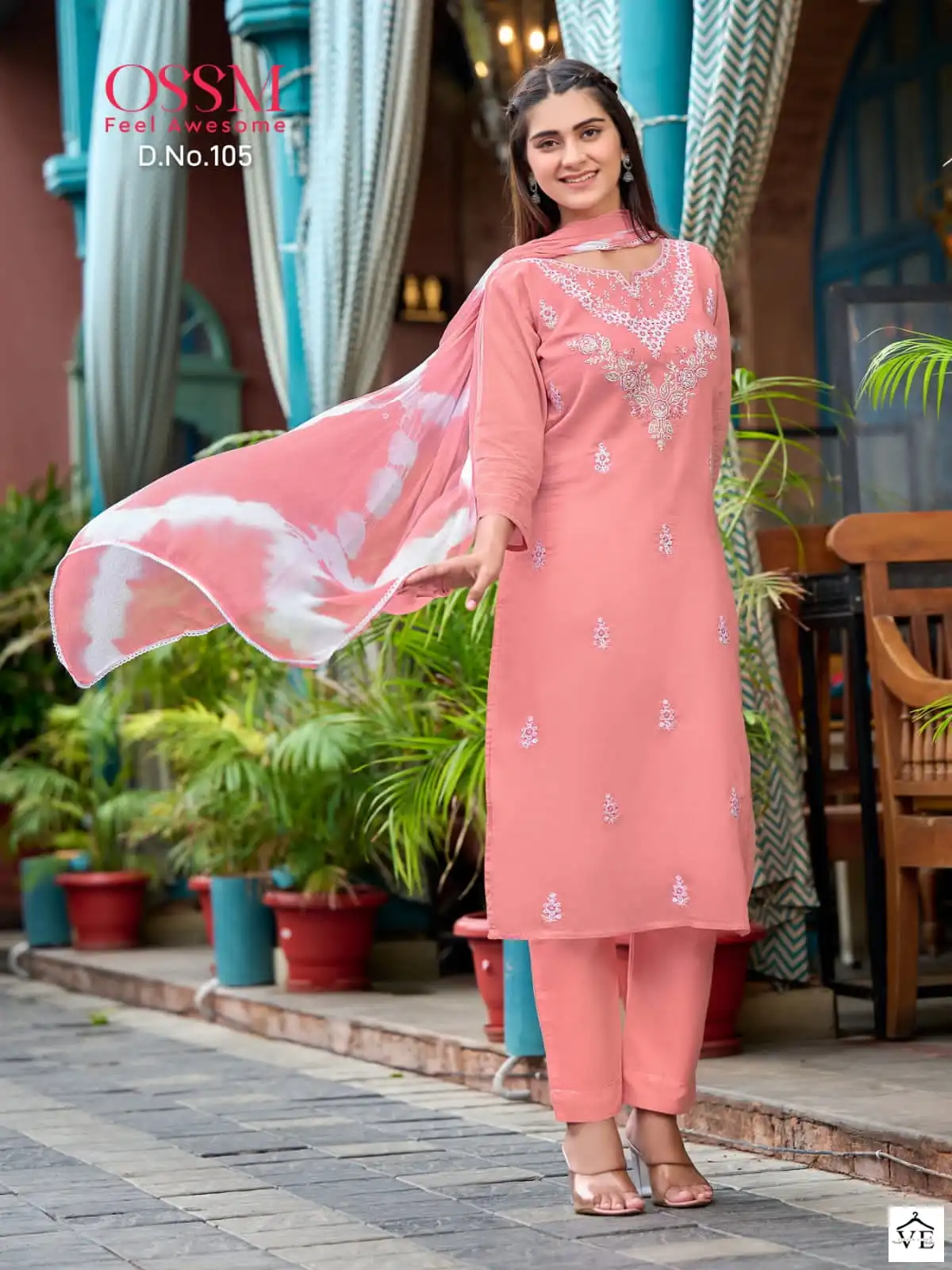 Ossm Olivia Cotton Wholesale Designer Readymade Salwar Suit Catalog — Wholesale Salwar Suits, MPA wholesale from Surat - Gallery Image 5