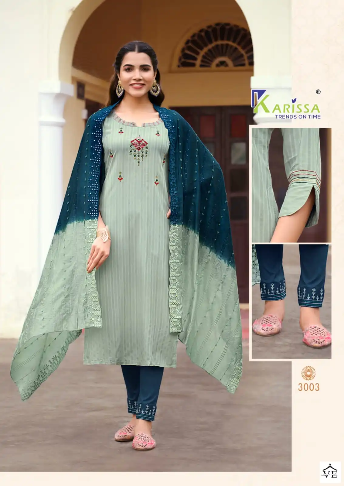 Karissa Opel Vol-3 Premium Pure Viscose Rayon Wholesale Readymade Suit Catalog — Wholesale Salwar Suits, Karissa wholesale from Surat - Gallery Image 4