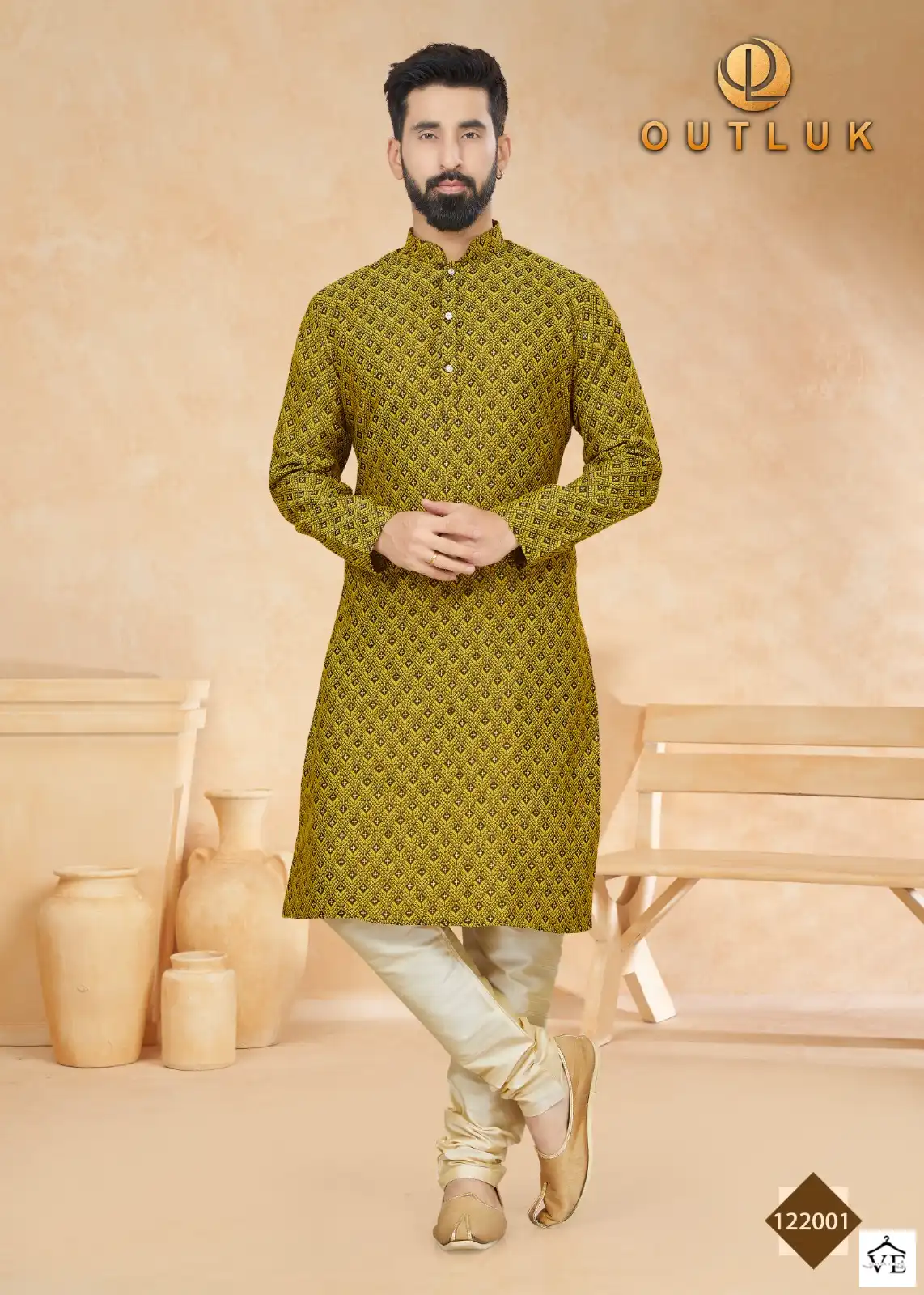 Outluk Vol 122 Jacquard Wholesale Kurta Pajama Catalog — Singles, MPA wholesale from Surat — view 5