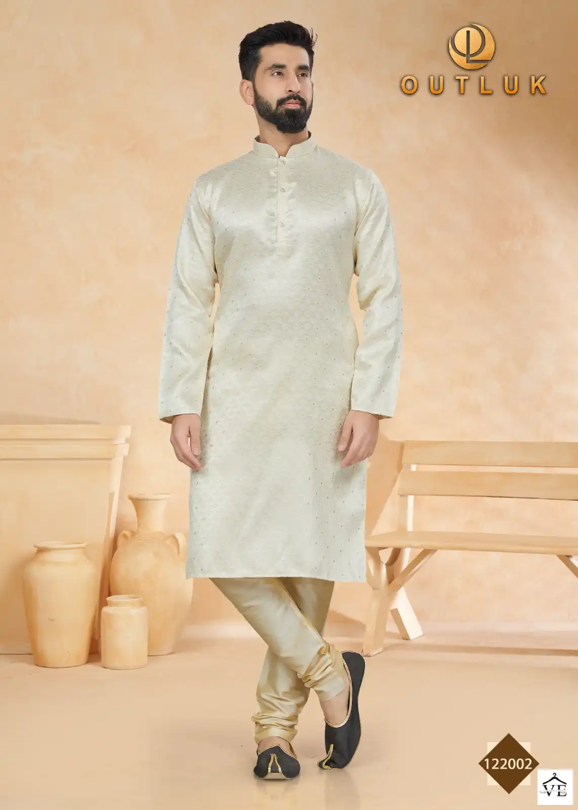 Outluk Vol 122 Jacquard Wholesale Kurta Pajama Catalog — Singles, MPA wholesale from Surat — view 6