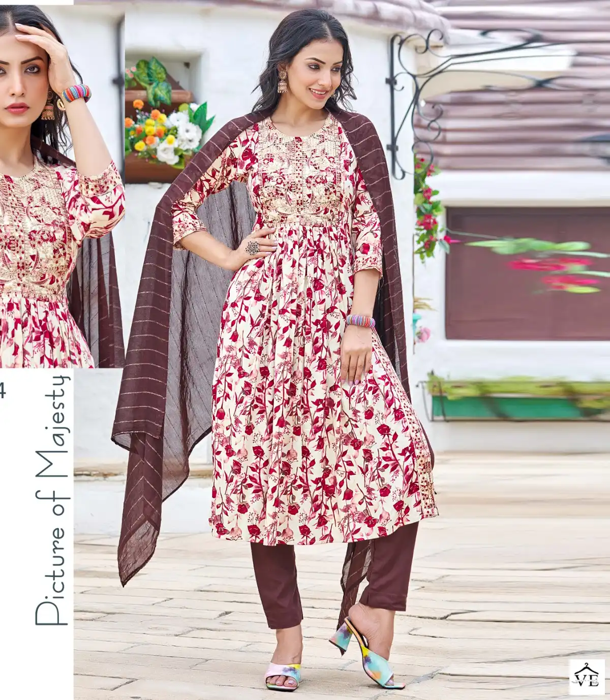 Rung Maitri Vol 2 Rayon Wholesale Readymade Nayra Cut Salwar Suit Catalog — Wholesale Salwar Suits, MPA wholesale from Surat — view 1