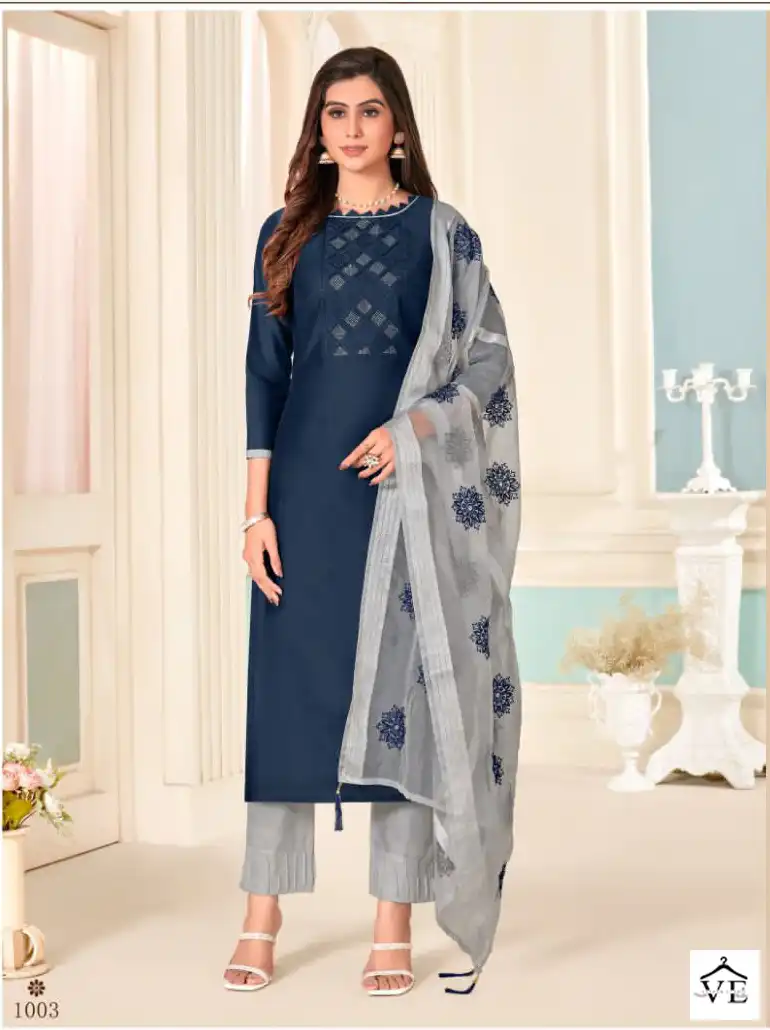 Vishnu Impex Pasoori Super Silk Wholesale Salwar Suit Catalog — Wholesale Salwar Suits, MPA wholesale from Surat - Gallery Image 6
