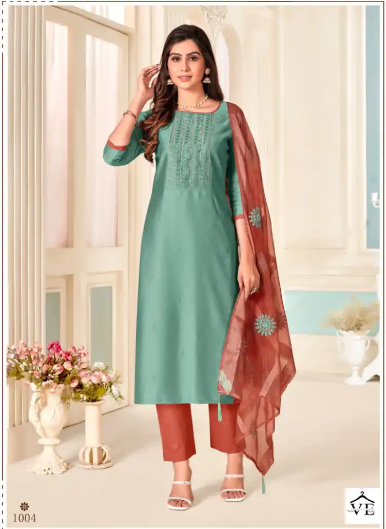 Vishnu Impex Pasoori Super Silk Wholesale Salwar Suit Catalog — Wholesale Salwar Suits, MPA wholesale from Surat - Gallery Image 8