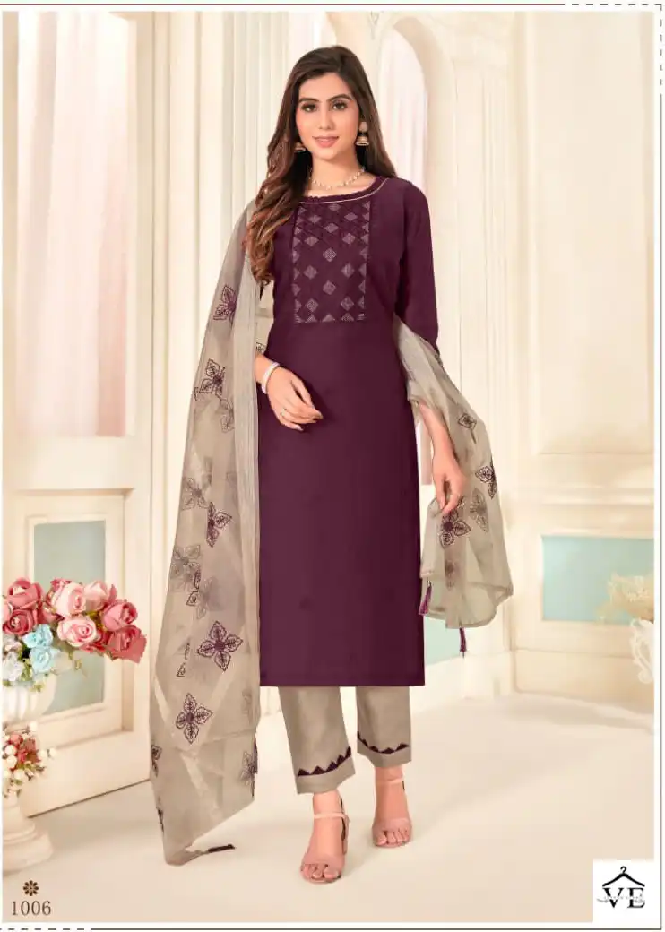 Vishnu Impex Pasoori Super Silk Wholesale Salwar Suit Catalog — Wholesale Salwar Suits, MPA wholesale from Surat - Gallery Image 10