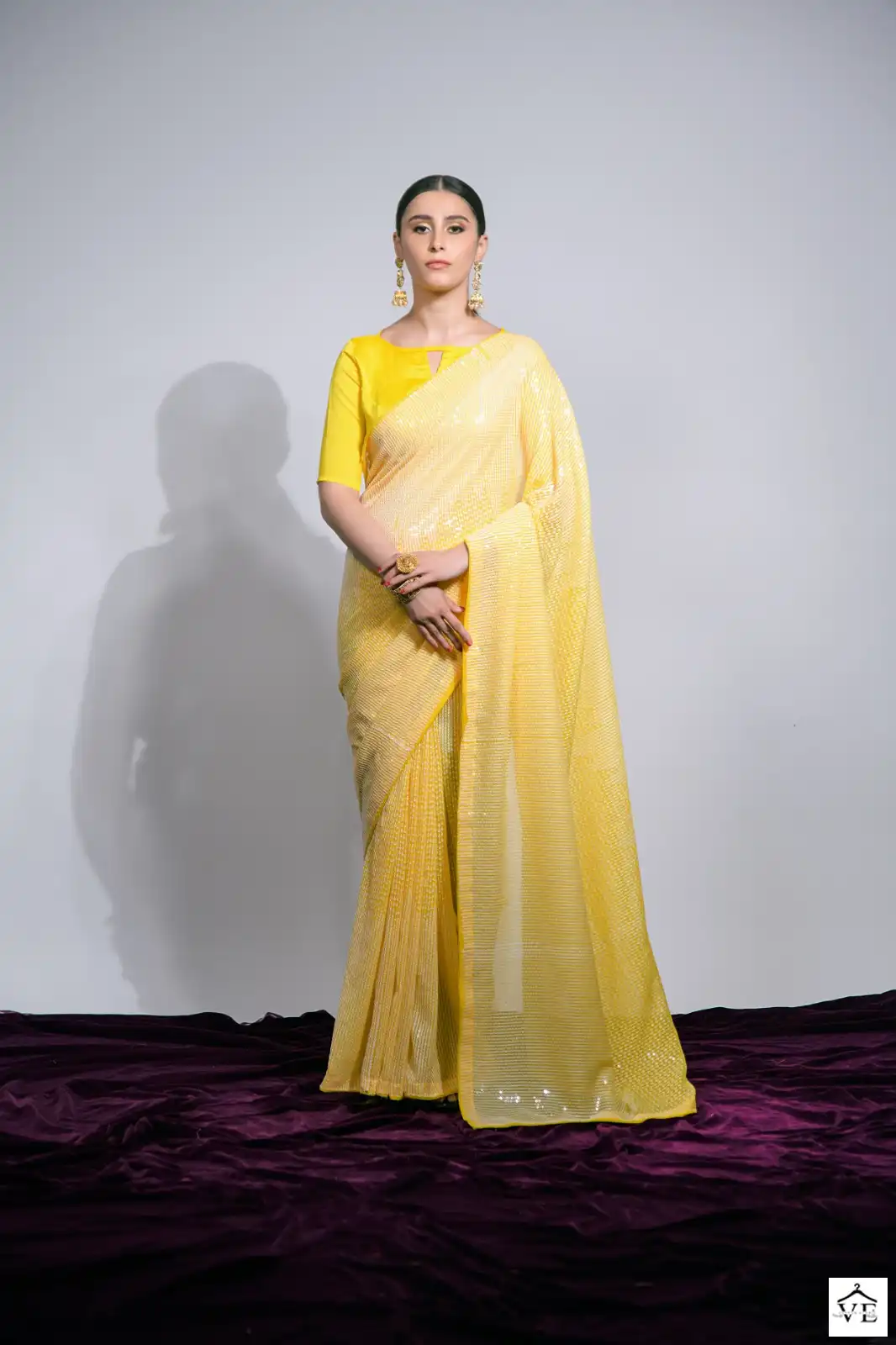 VE Pc Sequence Vol 22 Georgette Wholesale Saree Catalog — Wholesale Sarees, MPA wholesale from Surat - Gallery Image 2