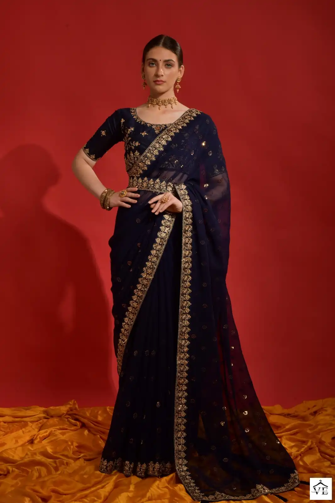 PC Sequence Vol 28 Georgette Wholesale Fancy Saree Catalog — Wholesale Sarees, MPA wholesale from Surat - Gallery Image 2