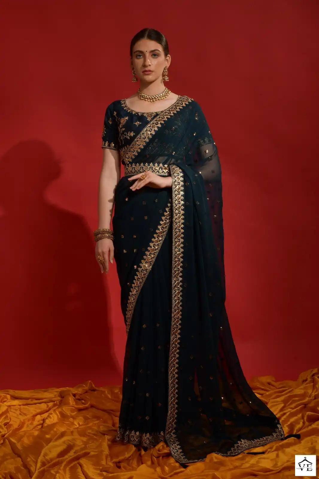 PC Sequence Vol 28 Georgette Wholesale Fancy Saree Catalog — Wholesale Sarees, MPA wholesale from Surat — view 6