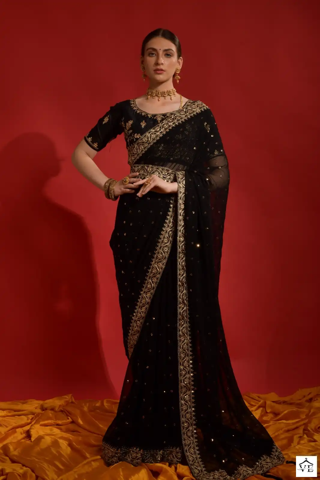 PC Sequence Vol 28 Georgette Wholesale Fancy Saree Catalog — Wholesale Sarees, MPA wholesale from Surat - Gallery Image 3