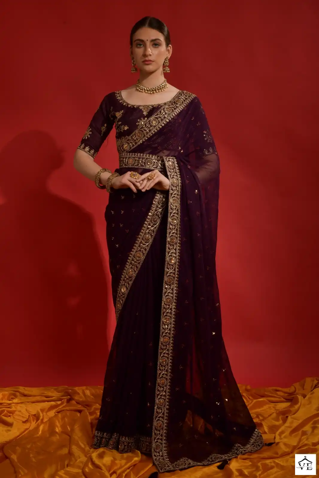 PC Sequence Vol 28 Georgette Wholesale Fancy Saree Catalog — Wholesale Sarees, MPA wholesale from Surat - Gallery Image 4