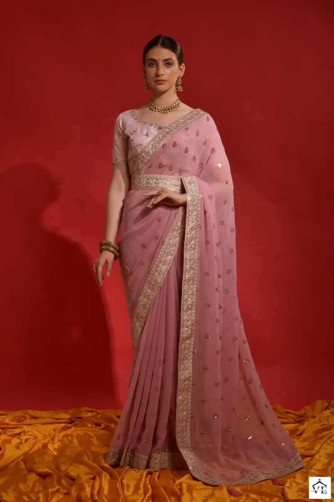 PC Sequence Vol 28 Georgette Wholesale Fancy Saree Catalog — Wholesale Sarees, MPA wholesale from Surat - Gallery Image 5