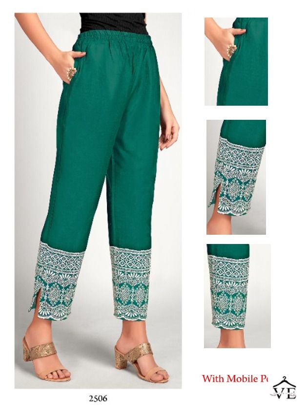 Tunic House Pep Pant Cambric Cotton Slub Wholesale Pant Catalog — Wholesale Kurtis, MPA wholesale from Surat — view 4
