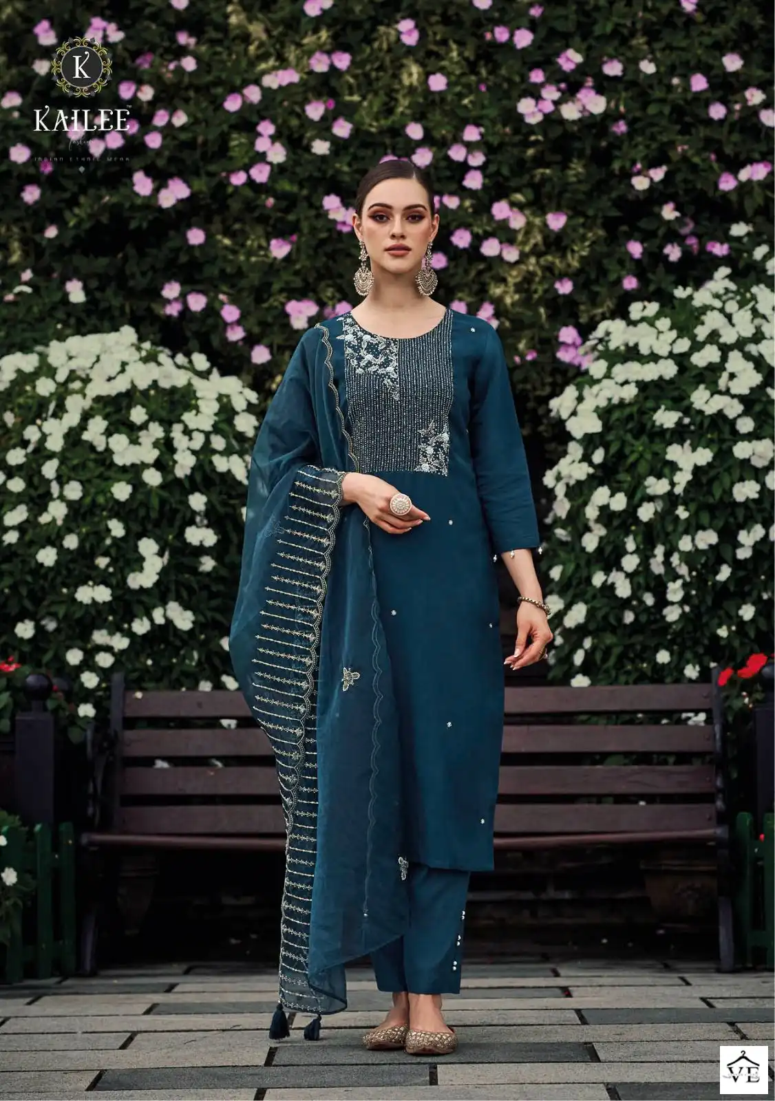 Kailee Fashion Phool Vol-3 Pure Viscose Silk Wholesale Readymade Suits Catalog — Wholesale Salwar Suits, MPA wholesale from Surat - Gallery Image 3